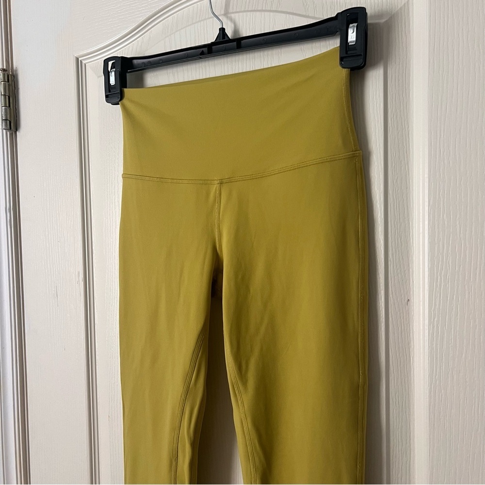 Lululemon Align High Rise 25”, Yellow Pear, size 6 - Picture 3 of 11
